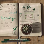 ¿Qué materiales necesito para la técnica bullet journal?